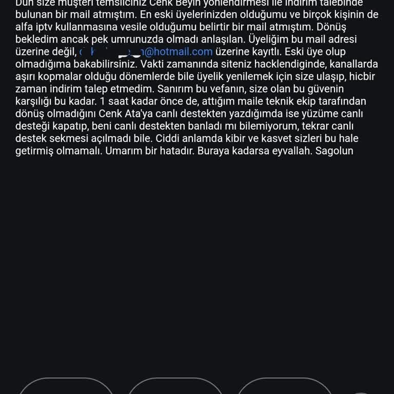 Alfa IPTV'de İletişim Sorunu Ve Destek Eksikliği