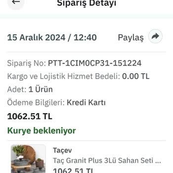 Epttavm'de Taçev Mağazasından Alınan Ürün 10 Gündür Teslim Edilmiyor