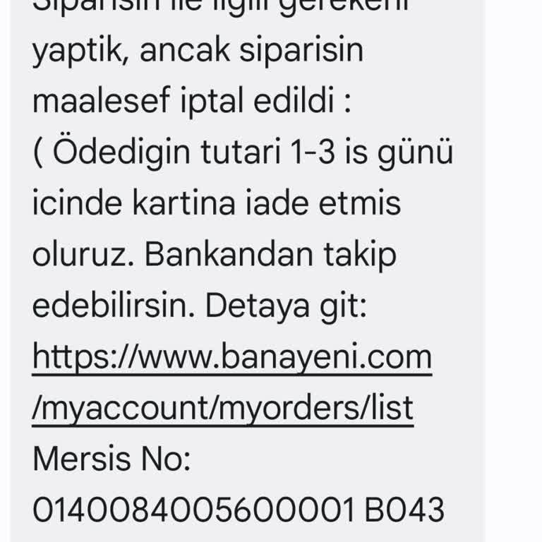 Banayeni İade Edilmeyen Ürünler Ve Güven Sorunu!