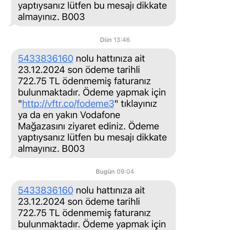 Yanlış Faturalandırma Ve İletişim Sorunları