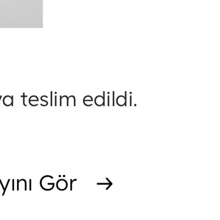 Teslim Edilen Ürün, Kargoda Gözüküyor!