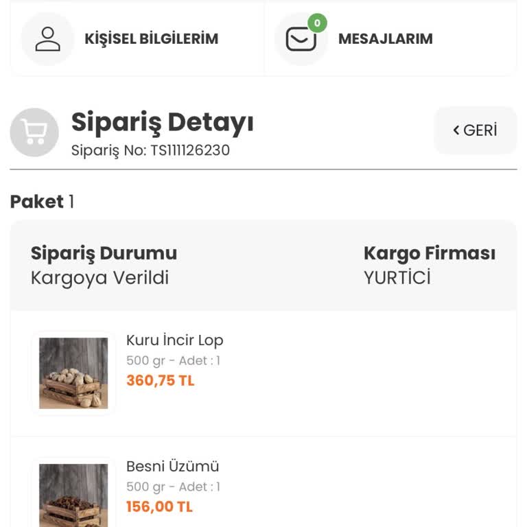 Sipariş Gecikmesi Ve İade Sorunu