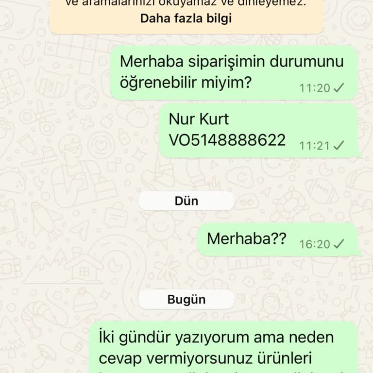 İletişimsizlik Ve Sipariş Belirsizliği