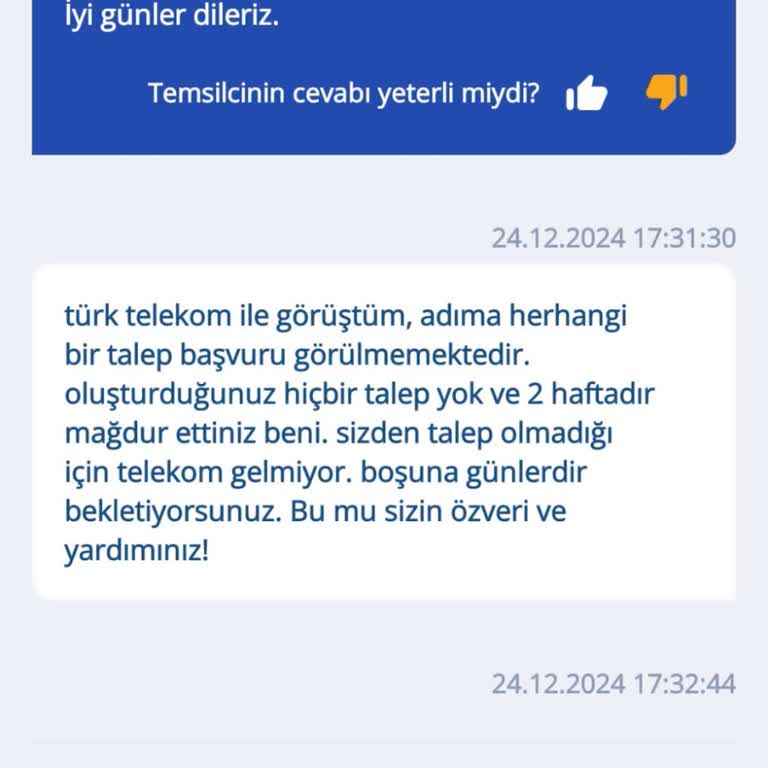 TurkNet Nakil İşlemlerinde İletişim Ve Çözüm Eksikliği