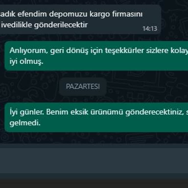 Eksik Ürün Ve Çözüm Bulunamayan Müşteri Hizmetleri Sorunu