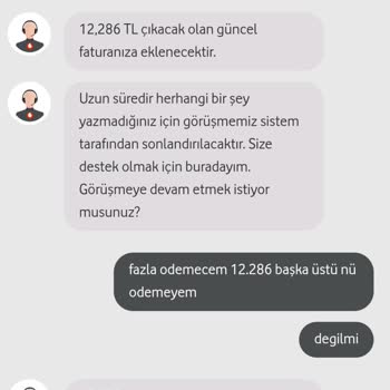 Vodafone Fatura İptalinde Sorun Yaşadım