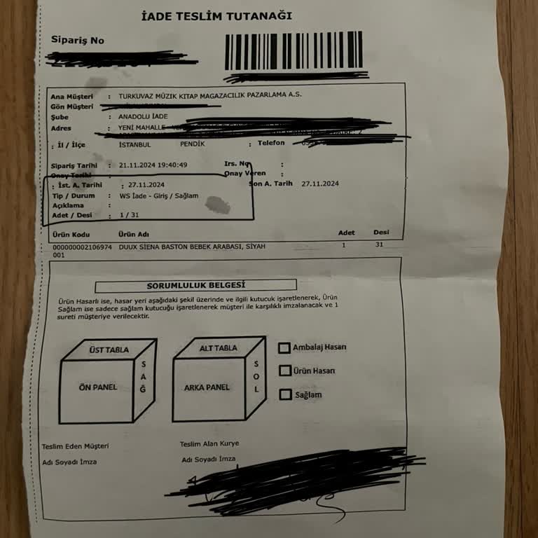 D&R İade Sürecinde Müşteri Mağduriyeti!