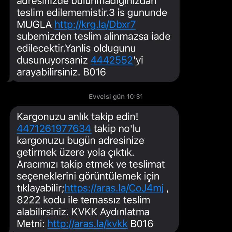 Aras Kargo İle Yanıltıcı Teslimat Bilgisi Sorunu