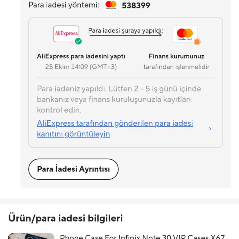 İptal Edilen Karttan Para İadesi Sorunu