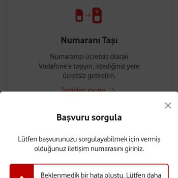 Vodafone Başvuru Süreci Ve İletişim Sorunları