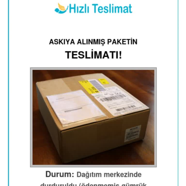 PTT Kargo Adına Gelen Yanıltıcı Mailler