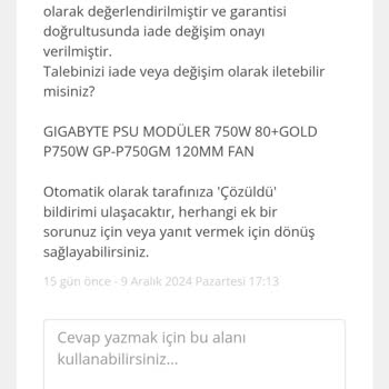 Ürün Değişim Sürecinde Yaşanan Sorunlar