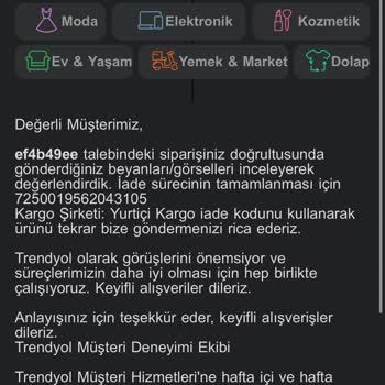 Trendyol İade Sürecinde Yaşanan Sorunlar