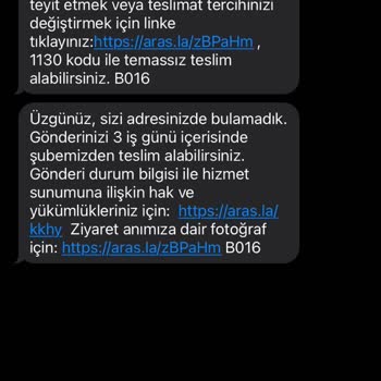 Aras Kargo İle Süregelen Teslimat Sorunları