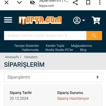 İtopya'da Sipariş Hazırlama Krizi