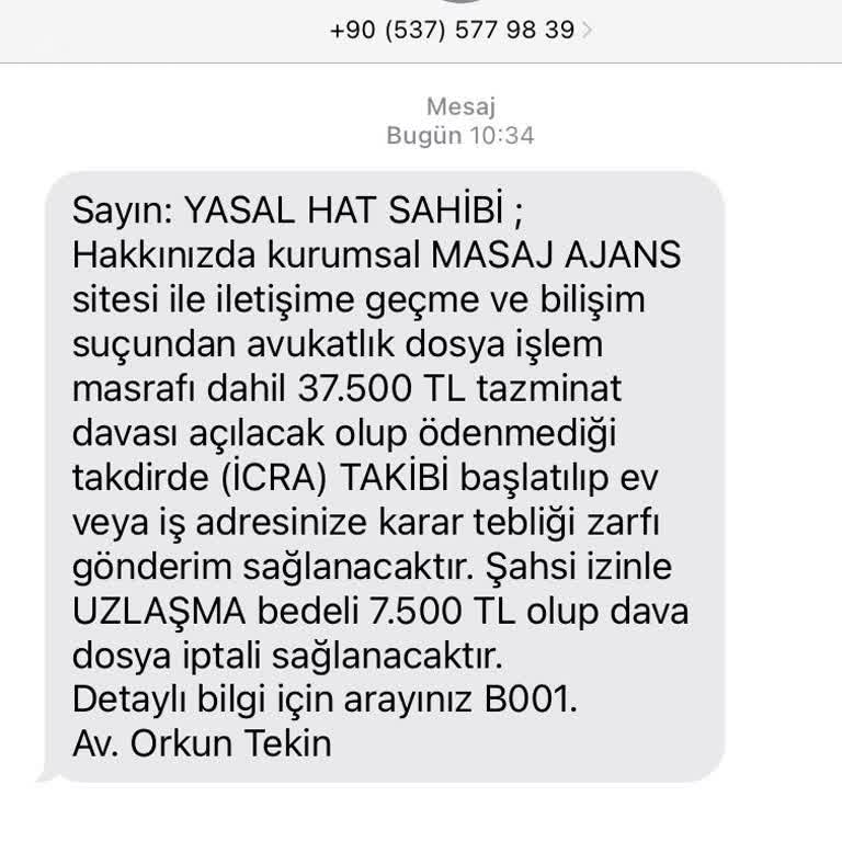 Asılsız Tazminat Davası Ve Tehdit Mesajları