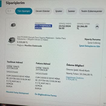 Stok Bahaneleriyle İptal Edilen Siparişler