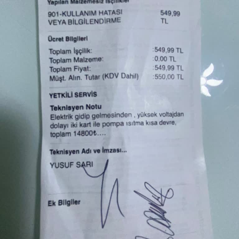 Siemens Bulaşık Makinesi Ve Yüksek Servis Ücreti Sorunu