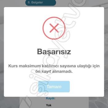 Kurs Kayıt Sistemindeki Adaletsizlik