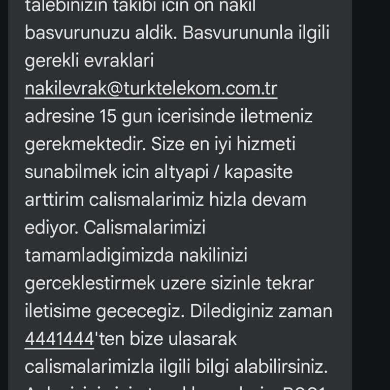 Türk Telekom Nakil Sürecinde Yaşanan Altyapı Sorunu