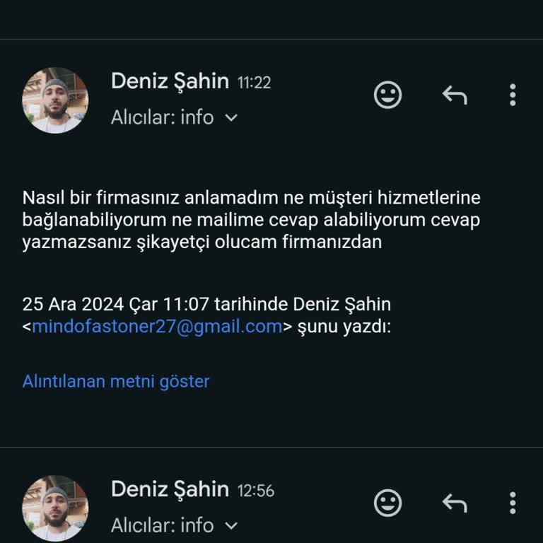 Kuryenet'ten Geri Dönüş Alamıyorum!