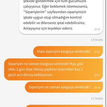Kargolanmayan Ürün Ve Yanıltıcı Müşteri Hizmetleri Deneyimi
