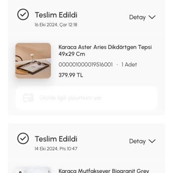 Karaca Home Tepsisinde Kalıcı Leke Sorunu