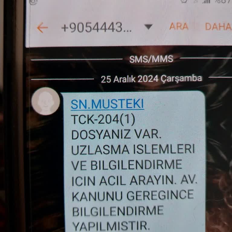 Yanıltıcı Hukuk Bürosu Mesajlarıyla Mağduriyet