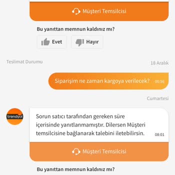 Satıcıya Ulaşamama Ve Yanıtsız Mesajlar