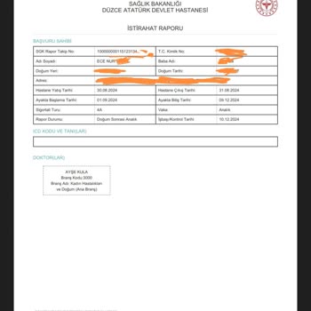 38 Günlük Rapor Param Hala Yatmadı