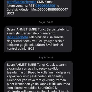 Stanley Termos Geri Çağırma Sorunu