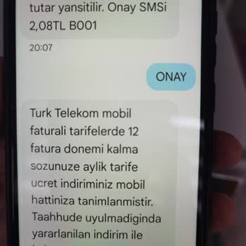 Tarife Ücreti Ve Fatura Tutarsızlığı