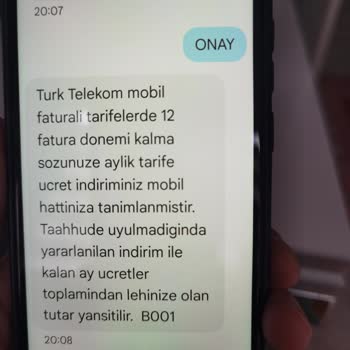 Tarife Ücreti Ve Fatura Tutarsızlığı