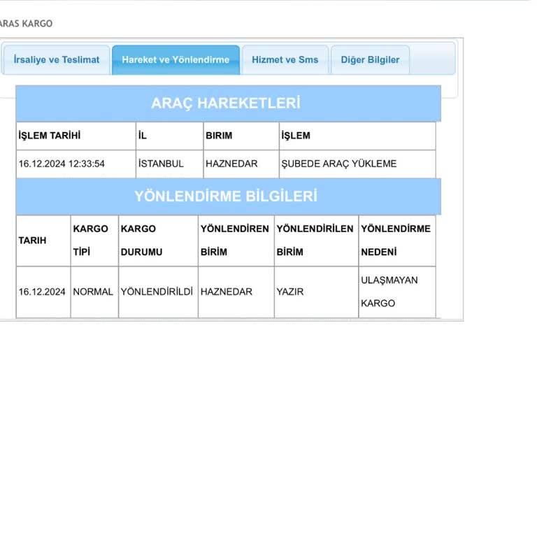 Kaybolan Kargo Ve İade Sorunu: Aras Kargo'nun Sorumluluk Almama Tutumu