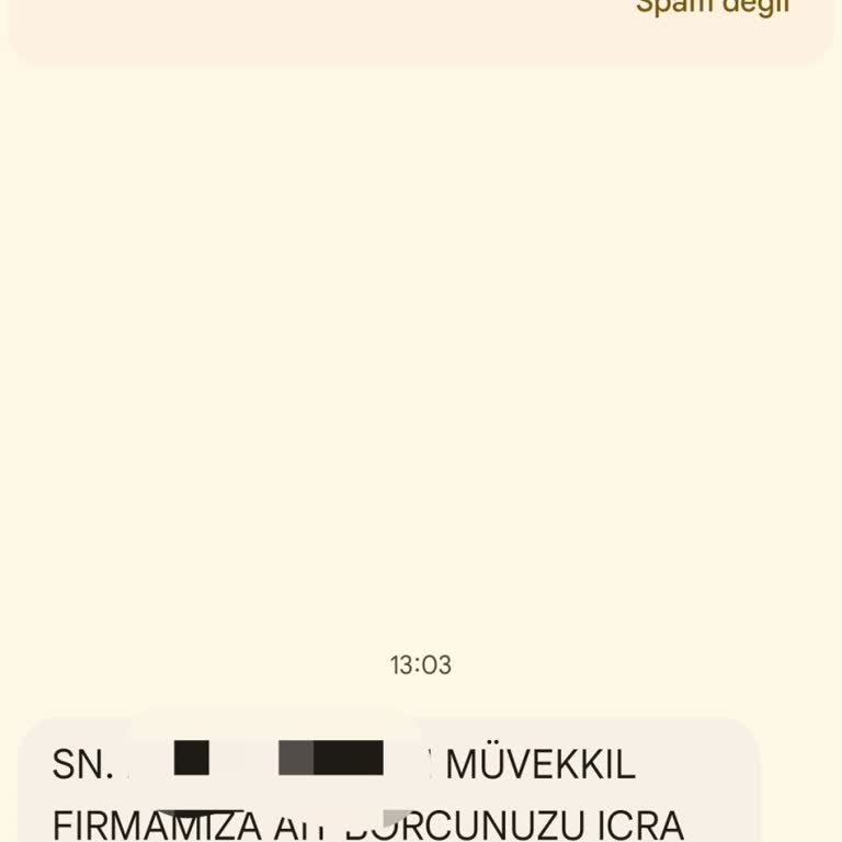 Bilinmeyen Borç Mesajı Ve Şüpheli Durum!
