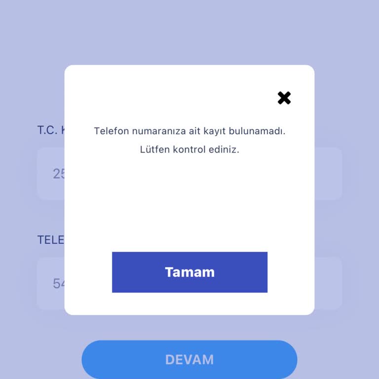Telefon Numarası Güncelleme Sorunu Ve Uygulama Erişim Problemi