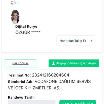 Vodafone Geçişinde Kurye Ve Hizmet Sorunu