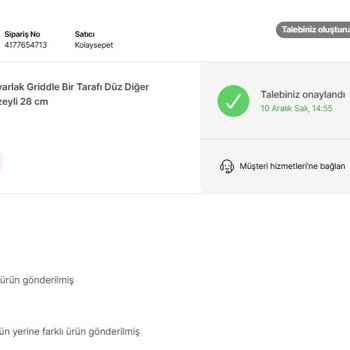 Yanlış Gönderilen Ürün Ve İade Sorunları