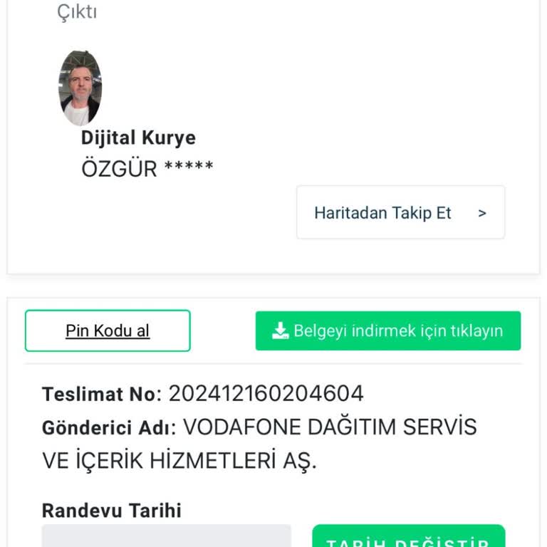Vodafone Ve Dijital Kurye Teslimat Sorunu