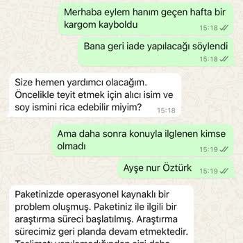 Kayıp Sipariş Ve Saygısız Kurye Deneyimi