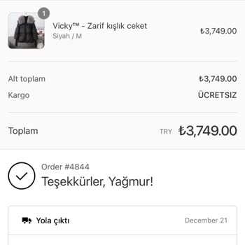 Sipariş Gecikmesi Ve İletişim Eksikliği