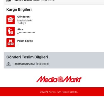 Kayıp Kargo: Media Markt Ve Kargo Şirketi Arasında İletişimsizlik