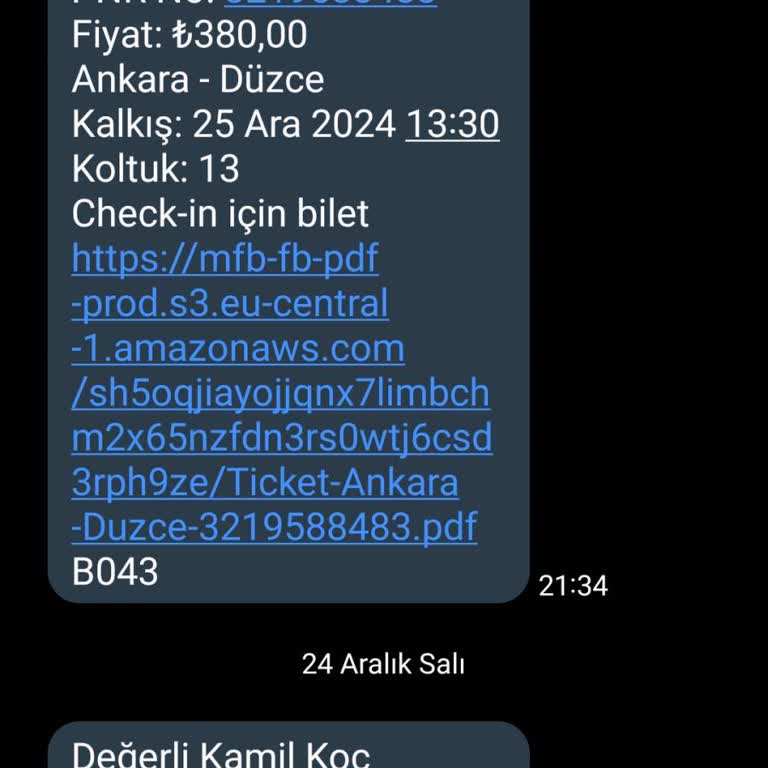 Kamil Koç İle Yaşanan Mağduriyet Ve İlgisizlik