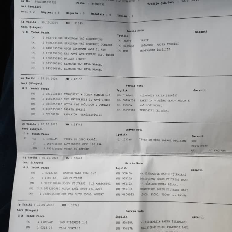 Peugeot Servisinde Çözülmeyen Sorunlar