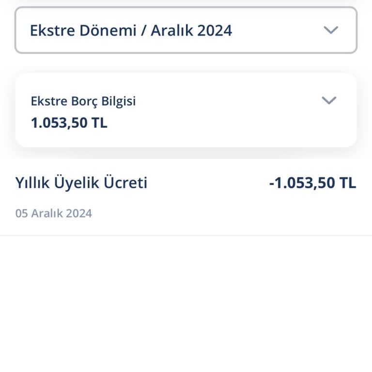 Kullanılmayan Kart İçin Haksız Aidat Talebi