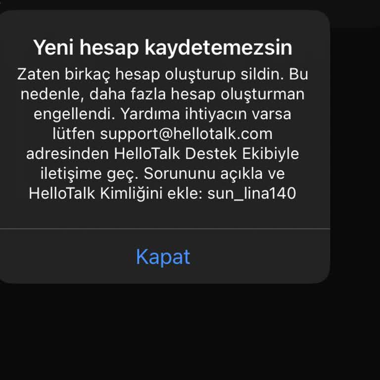 Hesabımı Geri Açmak İçin Yardım Bekliyorum