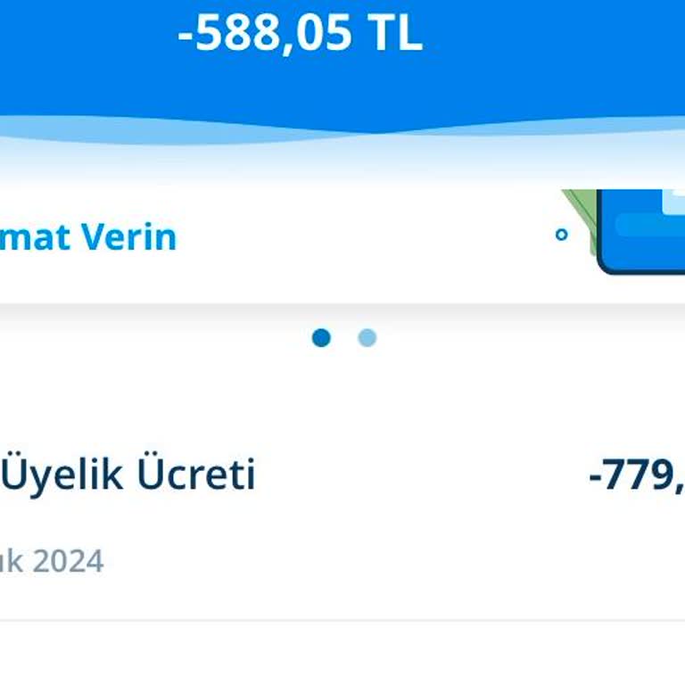 Kullanmadığım Karttan Yıllık Ücret Şoku