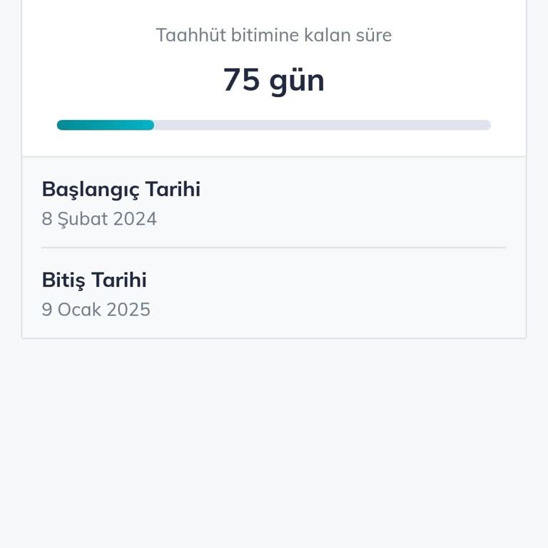 Yanlış Taahhüt Bitiş Tarihi Sorunu