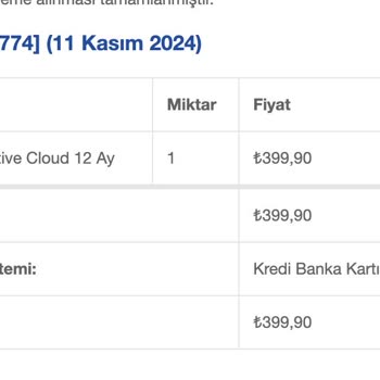 Adobe Creative Cloud Üyelik Sorunu