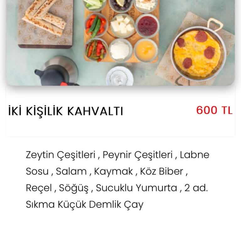 Yeşil Fırın'da Kahvaltı Hayal Kırıklığı